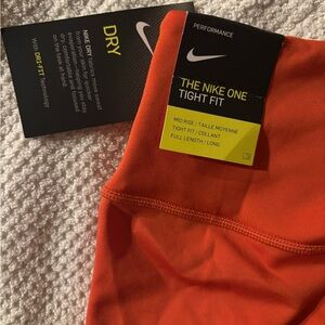 Nike Dry Fit Performance Orange Tights